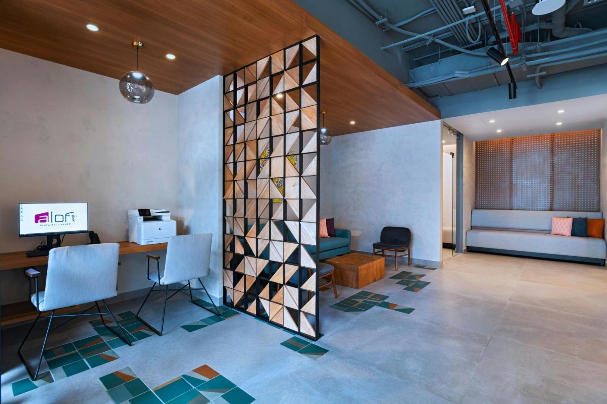 Aloft Playa Del Carmen Hotel Ngoại thất bức ảnh Interior of the hotel